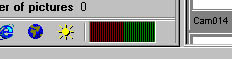 Location of the Motion Detection LED shows the amount of motion detected